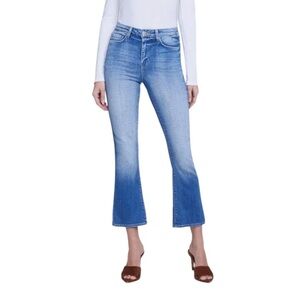 L’Agence Tati High Waist Crop Micro Bootcut Jeans in Hayward